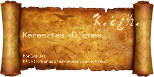 Keresztes Ágnes névjegykártya